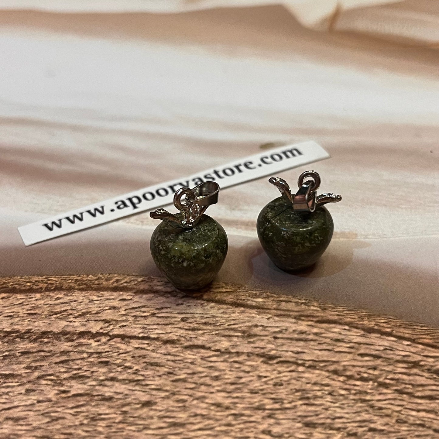 Unakite apple Pendant by Crystall and Herbs