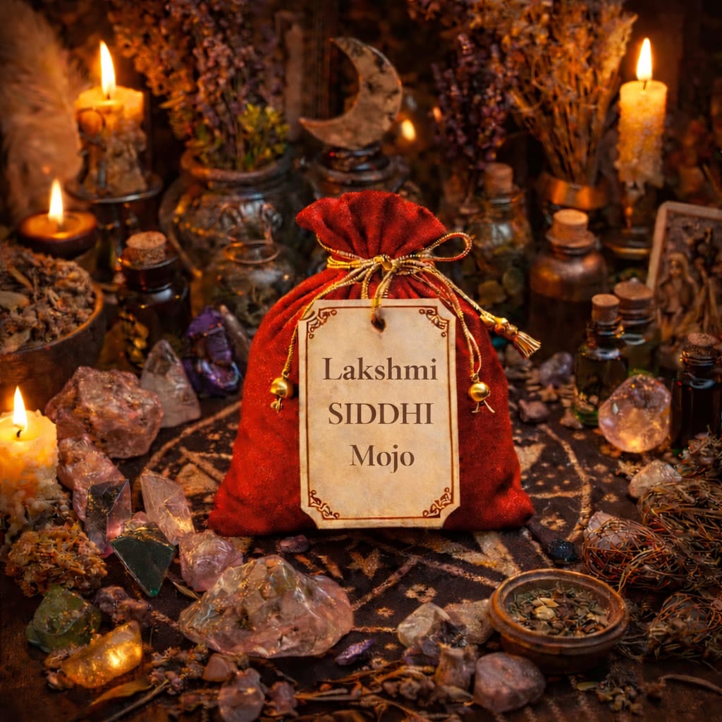 Maha Lakshmi Divine Money Blessings Mojo Bag (Customised Energy Activated)