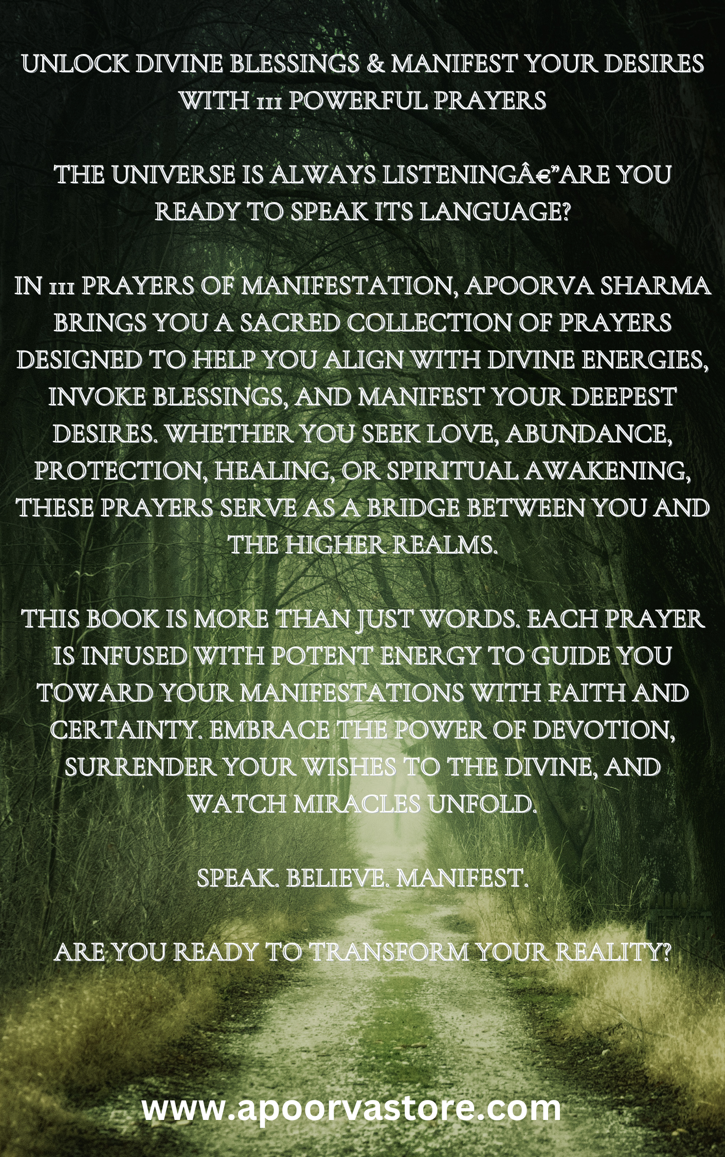 101 Prayers of Manifestation by Apoorva Sharma (Collection of Channelled prayers) Paperback Book