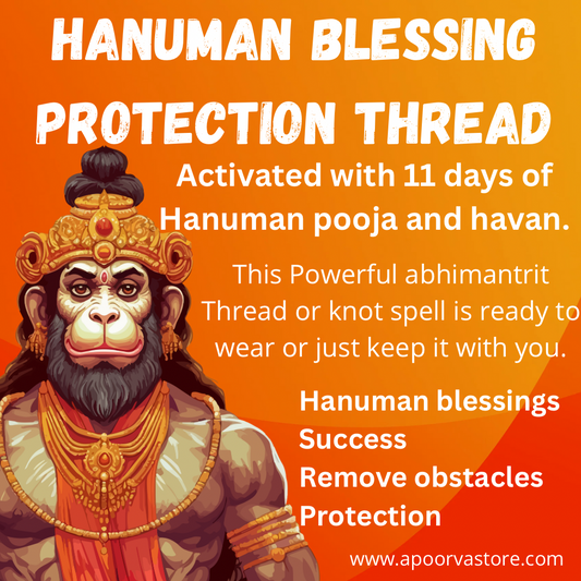 Hanuman Knot Spell – Activated Sacred Knot for Protection, Strength, Courage, Success & Blockage Removal