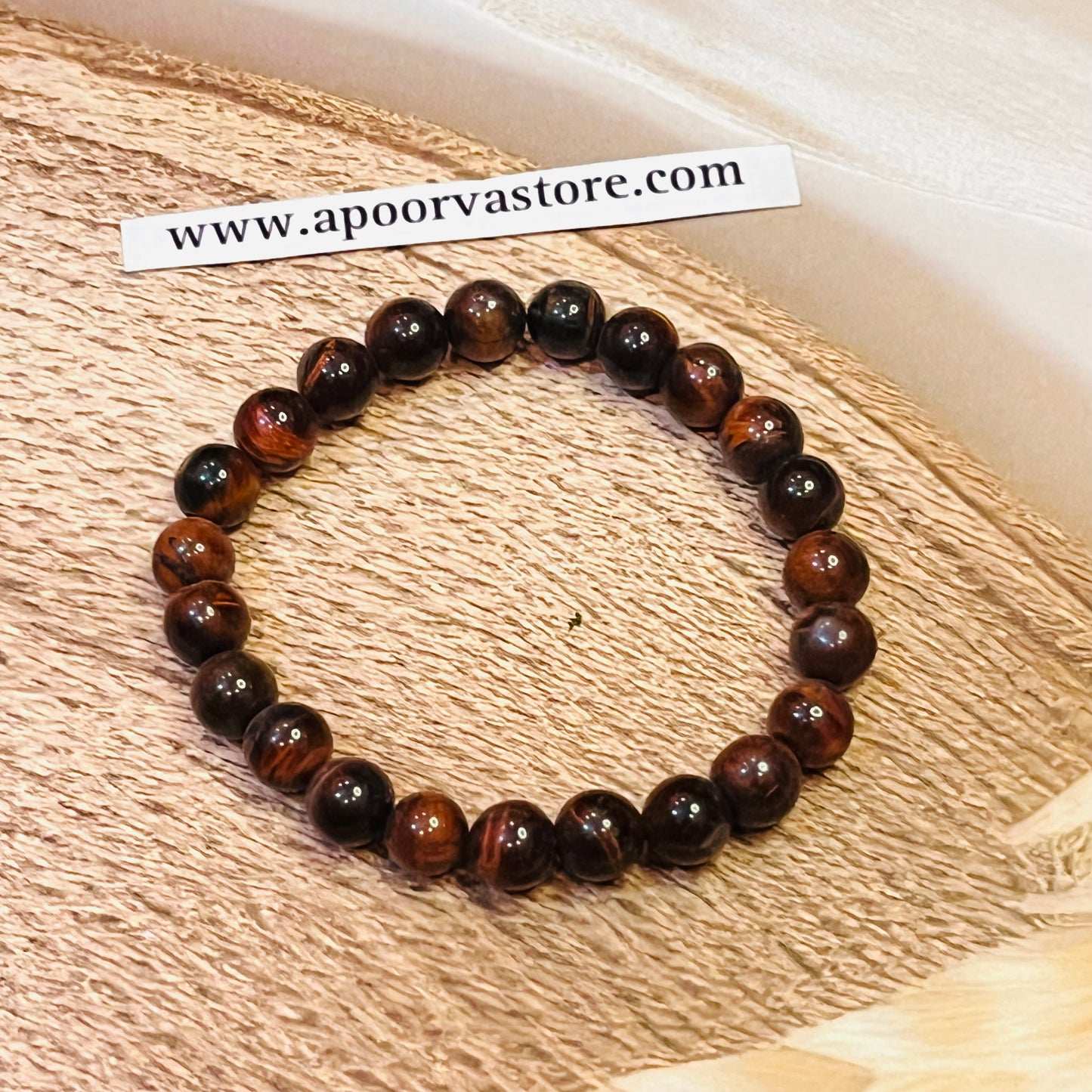 Red Tiger Eye handmade Bracelet by Crystall and Herbs