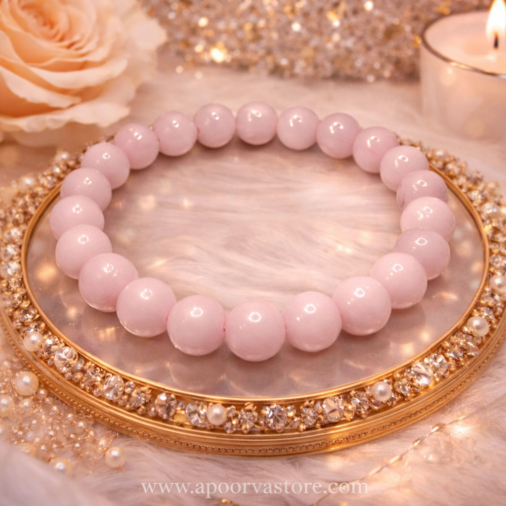 Rose Quartz Bracelet 8mm By Crystall and Herbs