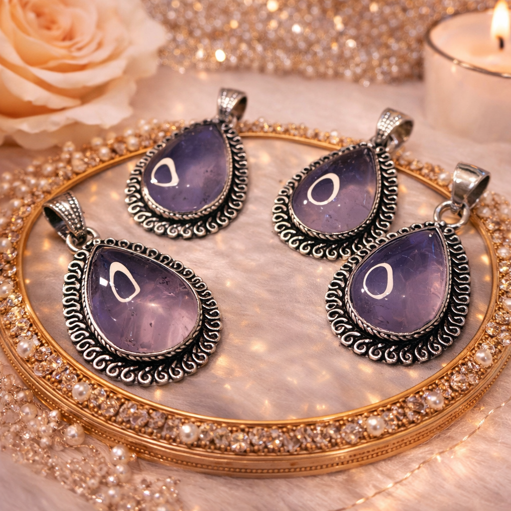 Amethyst Pendant by Crystall and Herbs