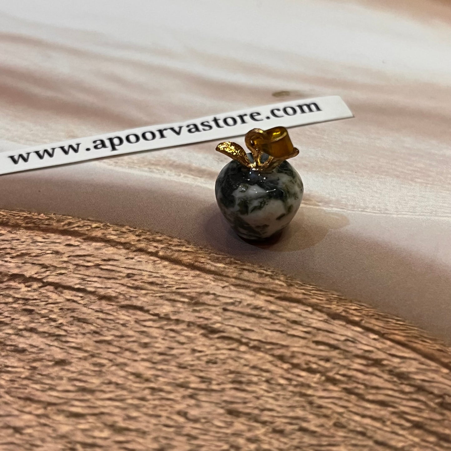 Hawlite Apple Pendant by Crystall and Herbs