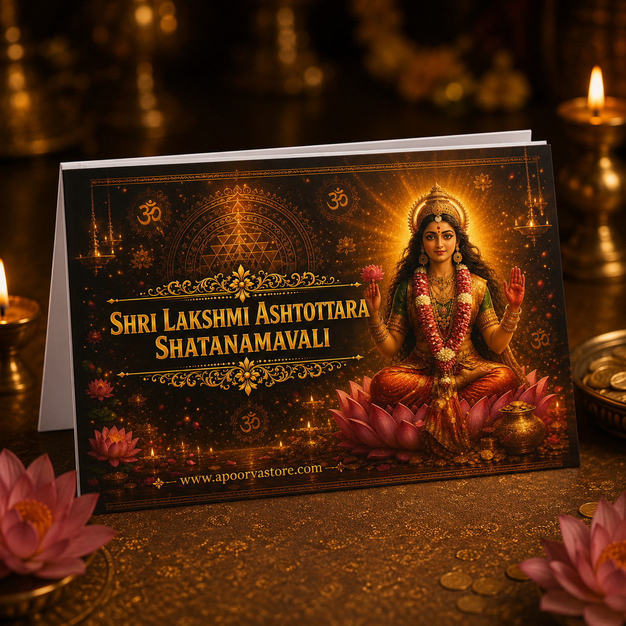 Shri Lakshmi Ashtottara Shatanamavali Pocket Book | 108 Names of Goddess Lakshmi |Paperback