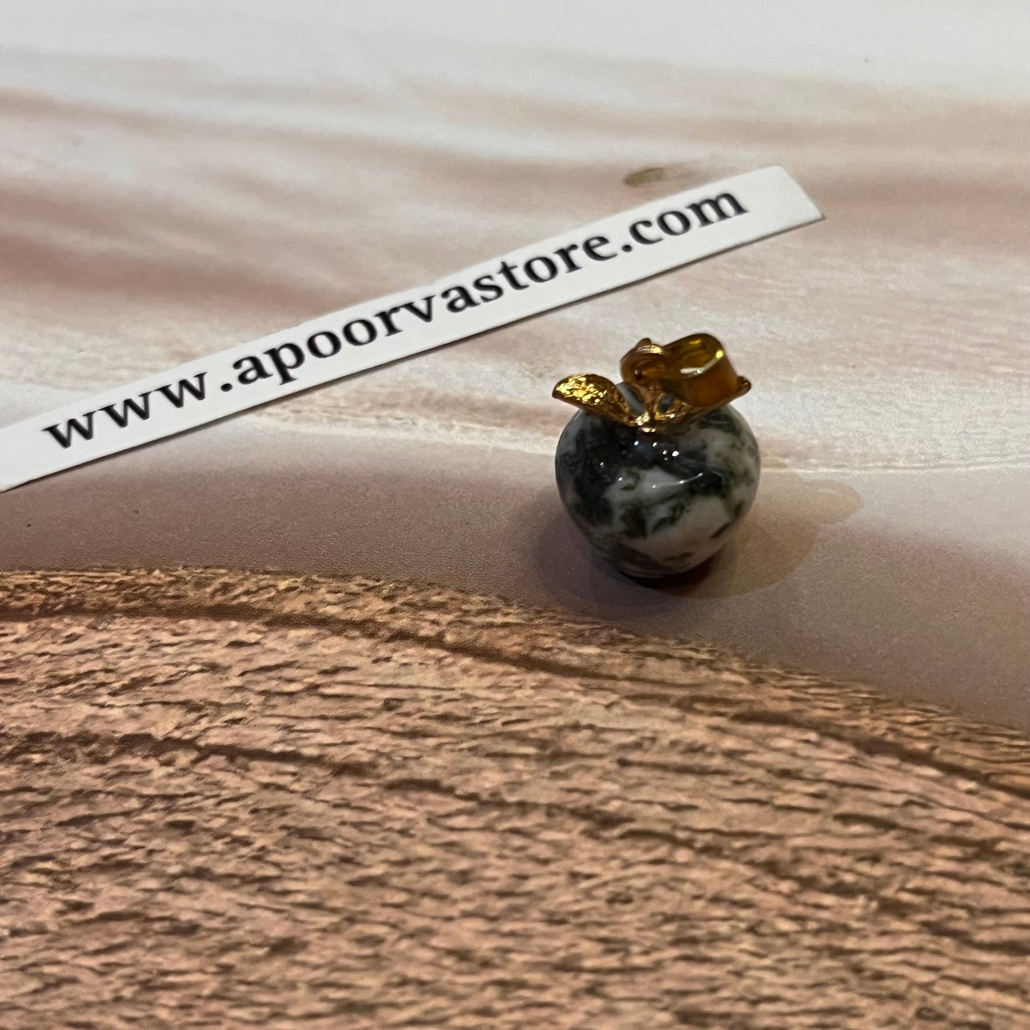 Hawlite Apple Pendant by Crystall and Herbs