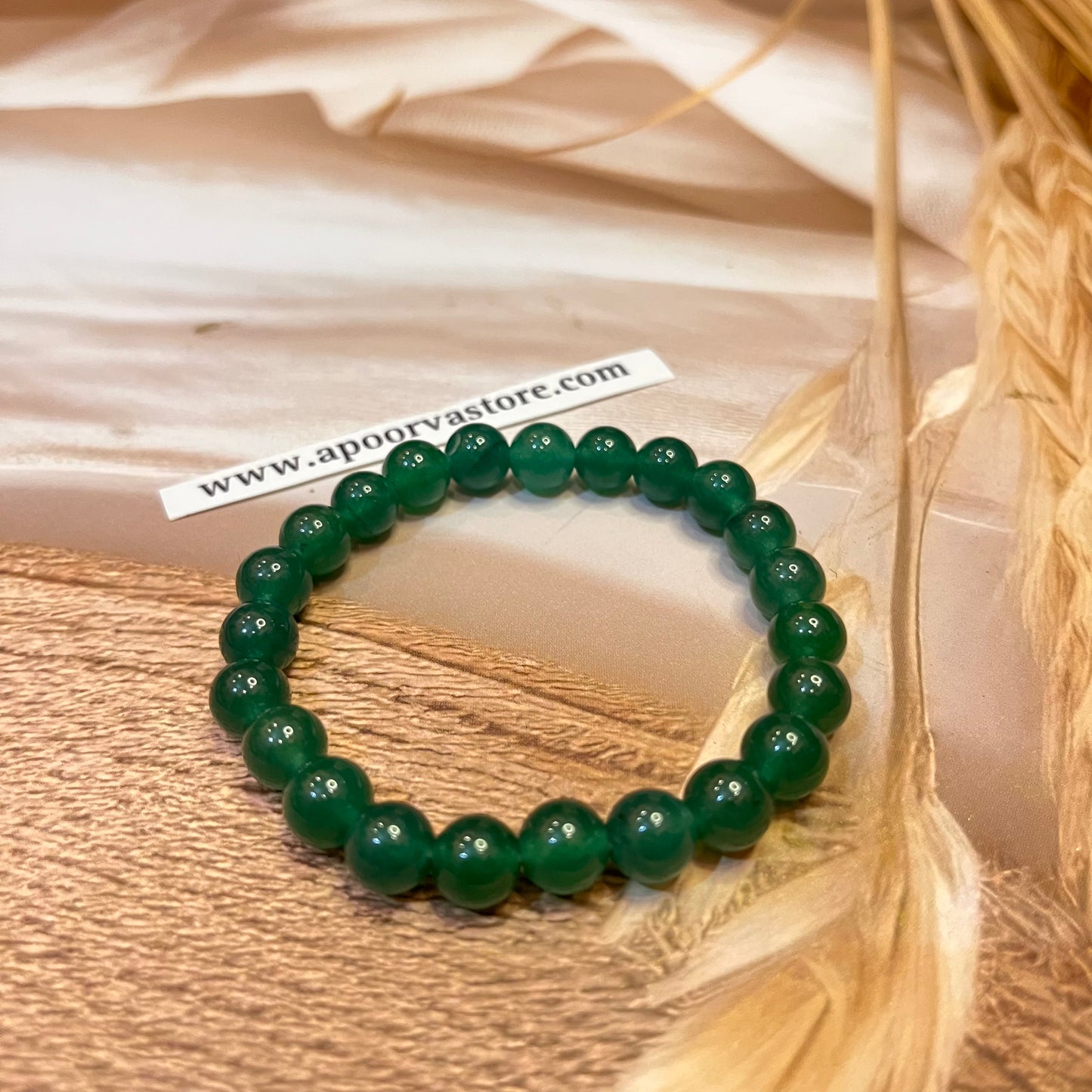 Green Jade handmade Bracelet by Crystall and Herbs