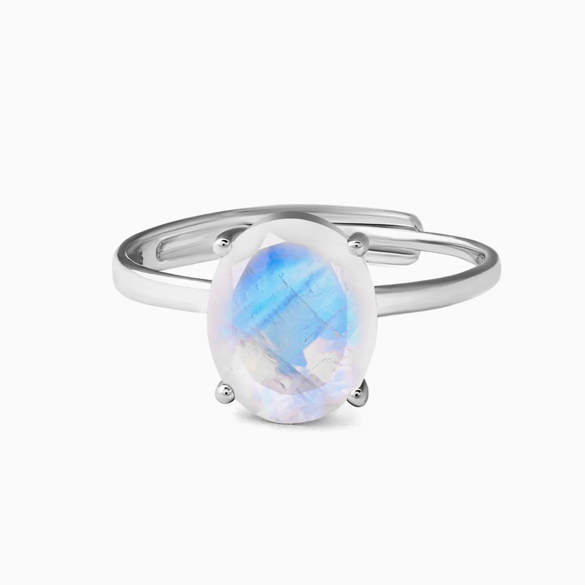 Rainbow Moonstone Moon Ring Beauty and Manifestation