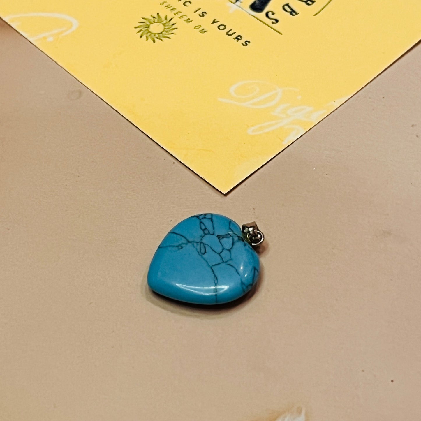 Tourquoise Heart Pendant 1pc by Crystall and Herbs