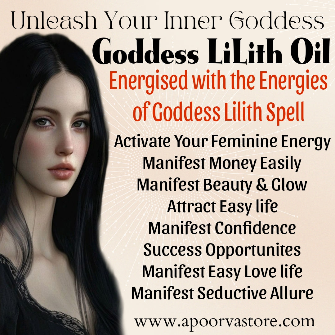 Goddess Lilith- Strength Power- Beauty- Feminine Goddess Manifestation oil by Crystall and HERBS