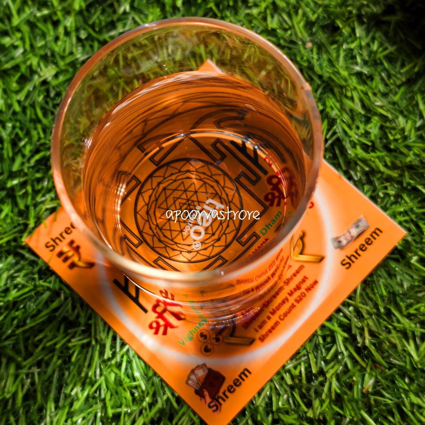 Money Energy Circle card- Activated and Energized for Money blockages with Yantra codes and mantras (Laminated)