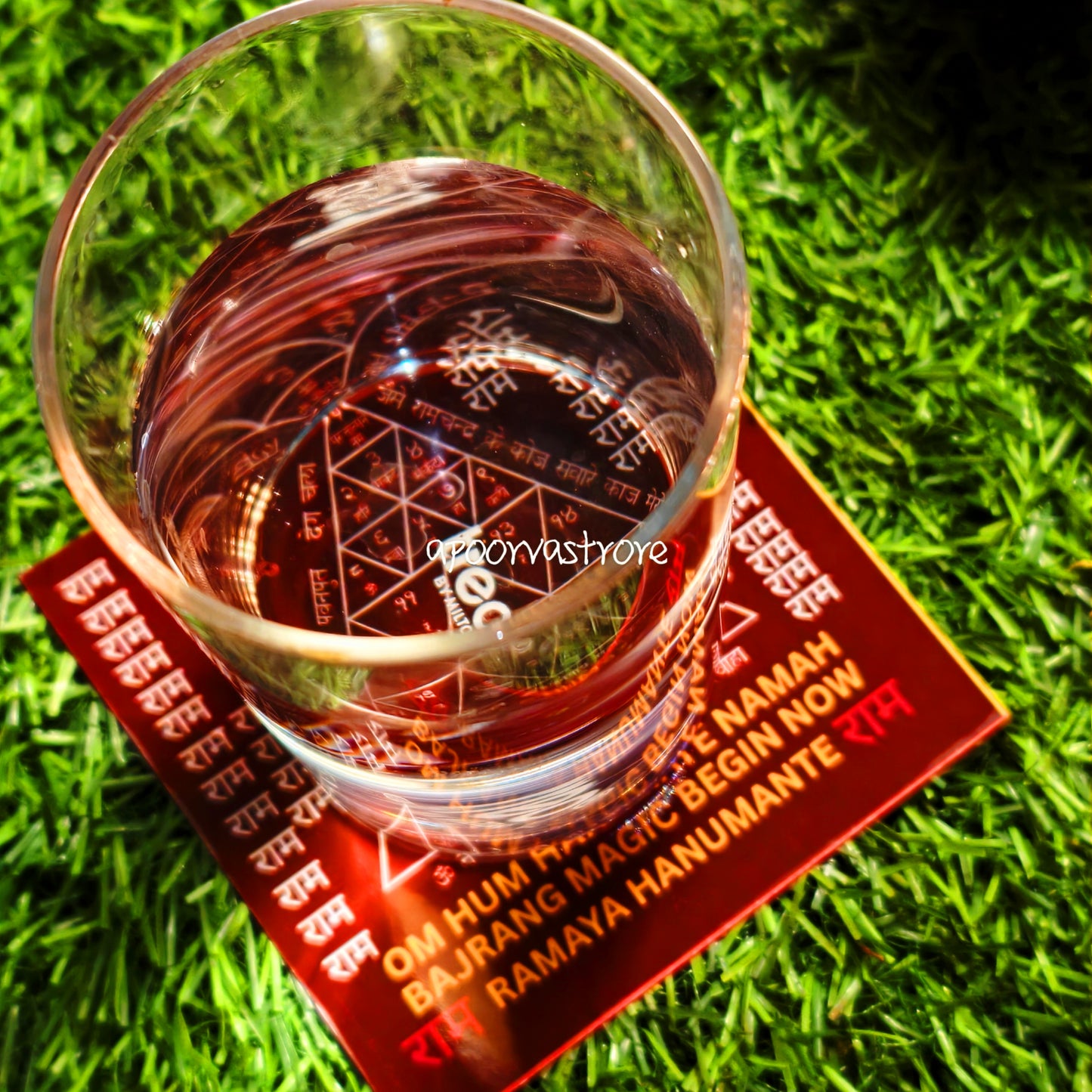 Hanuman Blessings and Wish Energy Square Energized and Activated Energy Square ( Laminated)