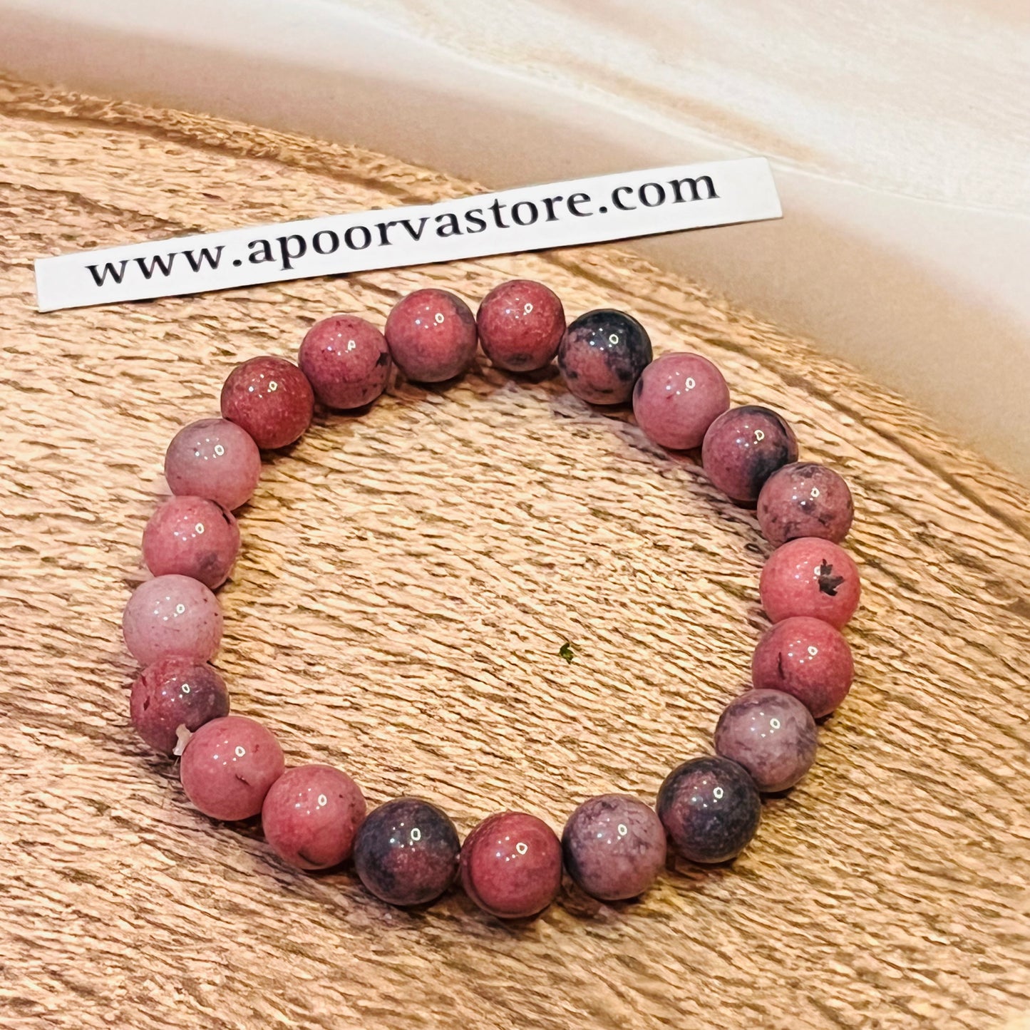 Rhodonite Bracelet by Crystall and Herbs