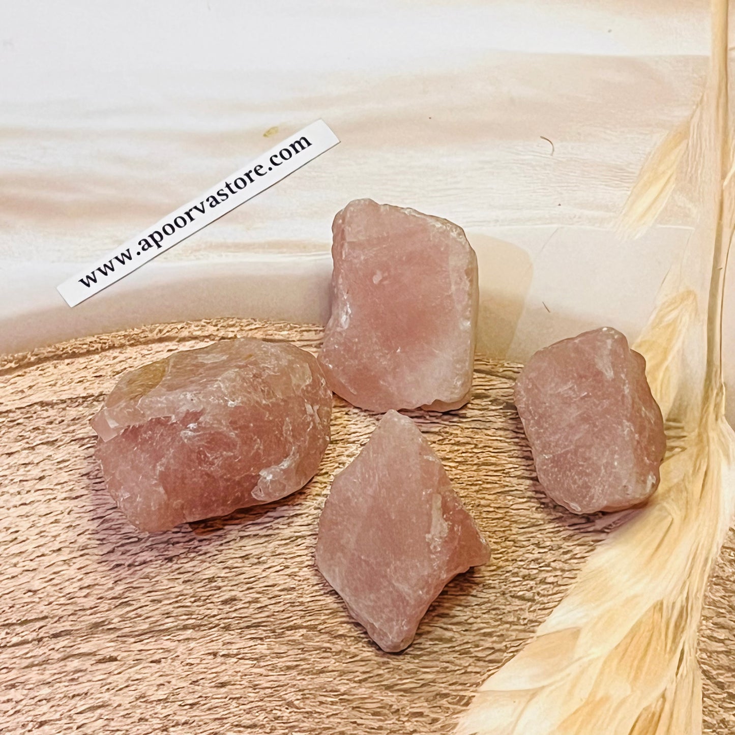 Rose Quartz Raw 1pc by Crystall and Herbs