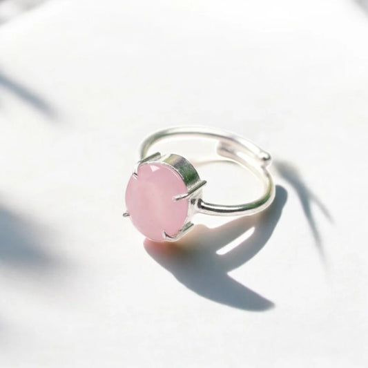 Rose Quartz Beauty love Ring by Crystall and Herbs
