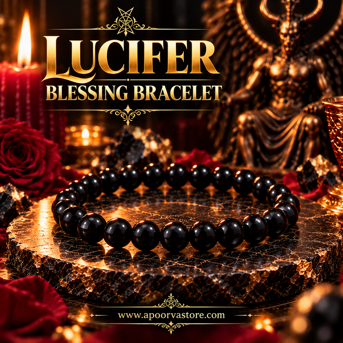 Lucifer Spell Combo – Energised Lucifer Sigil Coin & Blessing Bracelet and Coin