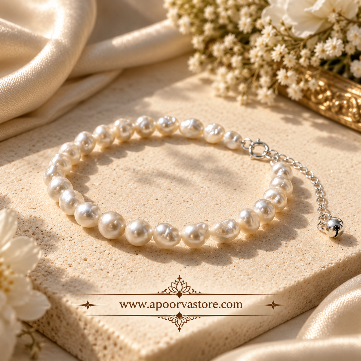 Pearl Anklet Symbol of Venus Beauty Femininity With Aphrodite Spell 1pc