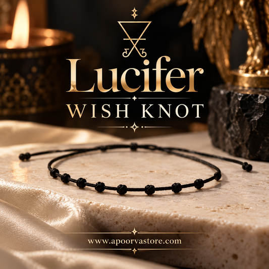 Lucifer Wish Knot – Powerful Spell Energised 9 Knot Bracelet | Wish Fulfilment, Money, Success, Protection & Manifestation