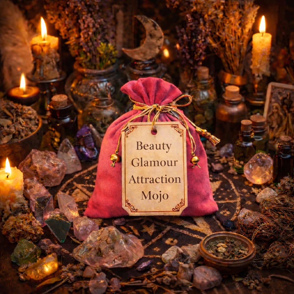 Divine Beauty & Glamour Goddess Energy Attraction Mojo Bag (Customised Energy Activated)