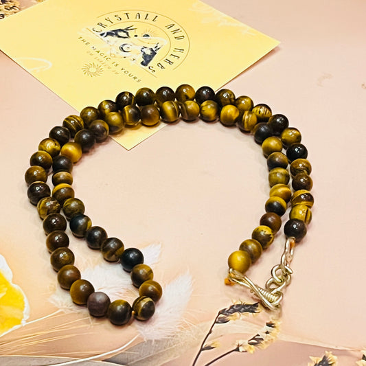 Tigers Eye Necklace by Crystall and Herbs