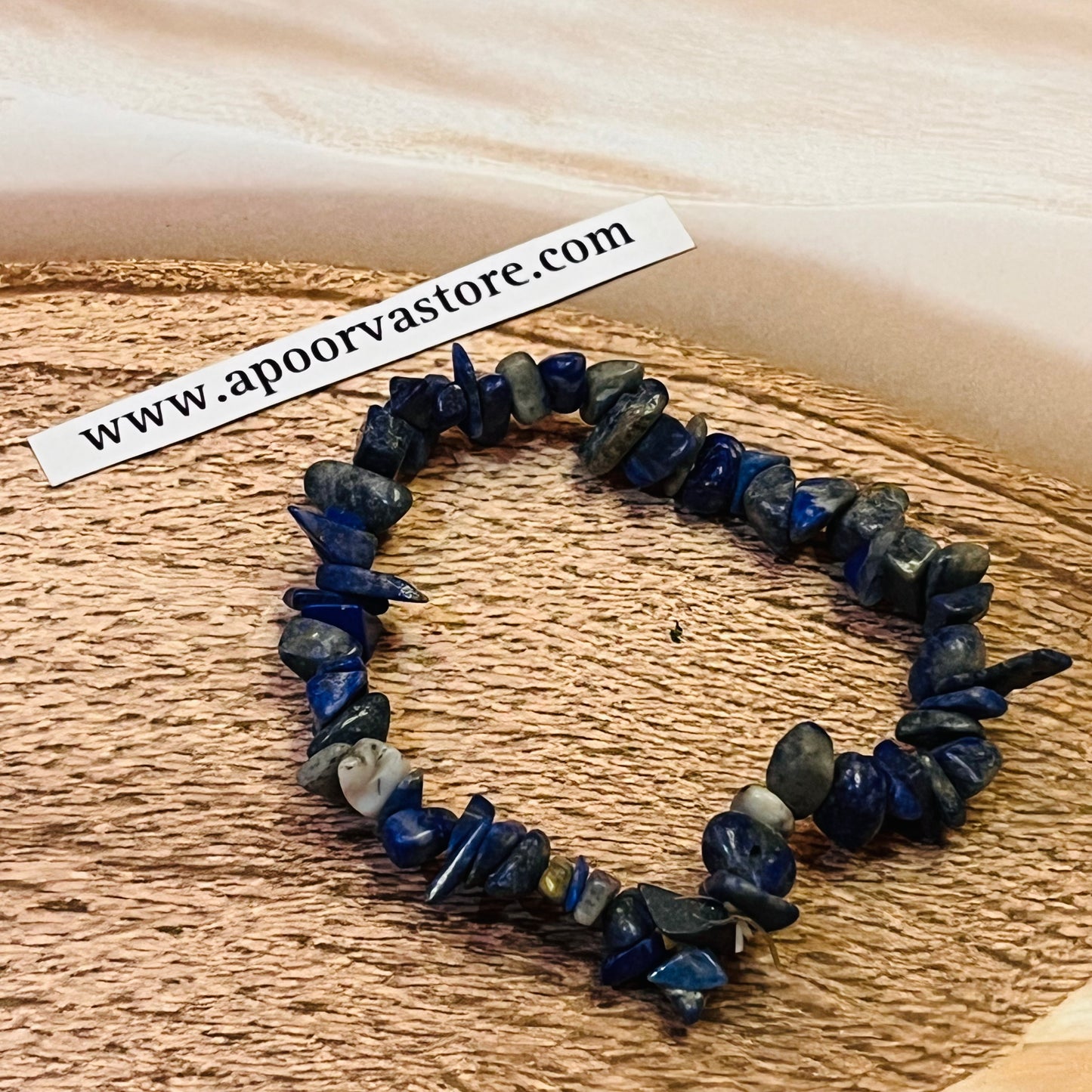 Lapis Lazuli Chip handmade Bracelet by Crystall and Herbs