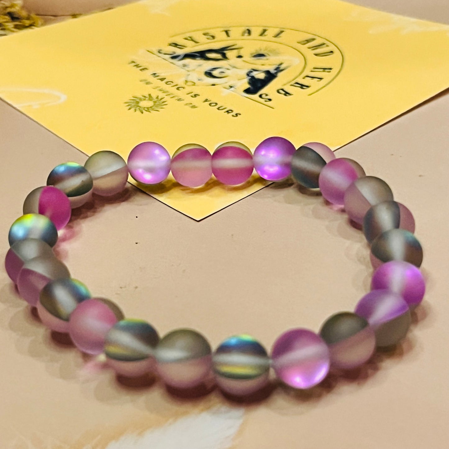 Beauty Enhancement Pink Agate by Crystall and Herbs