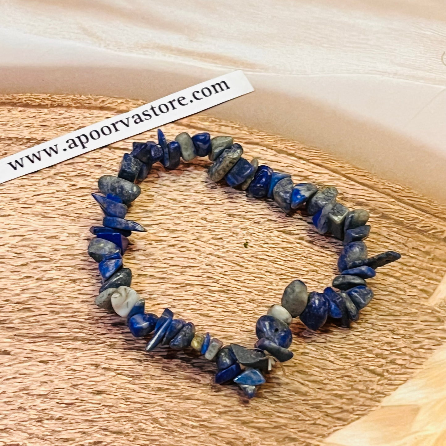 Lapis Lazuli Chip handmade Bracelet by Crystall and Herbs