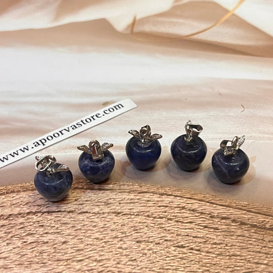 Lapis lazuli Apple Pendant by Crystall and Herbs