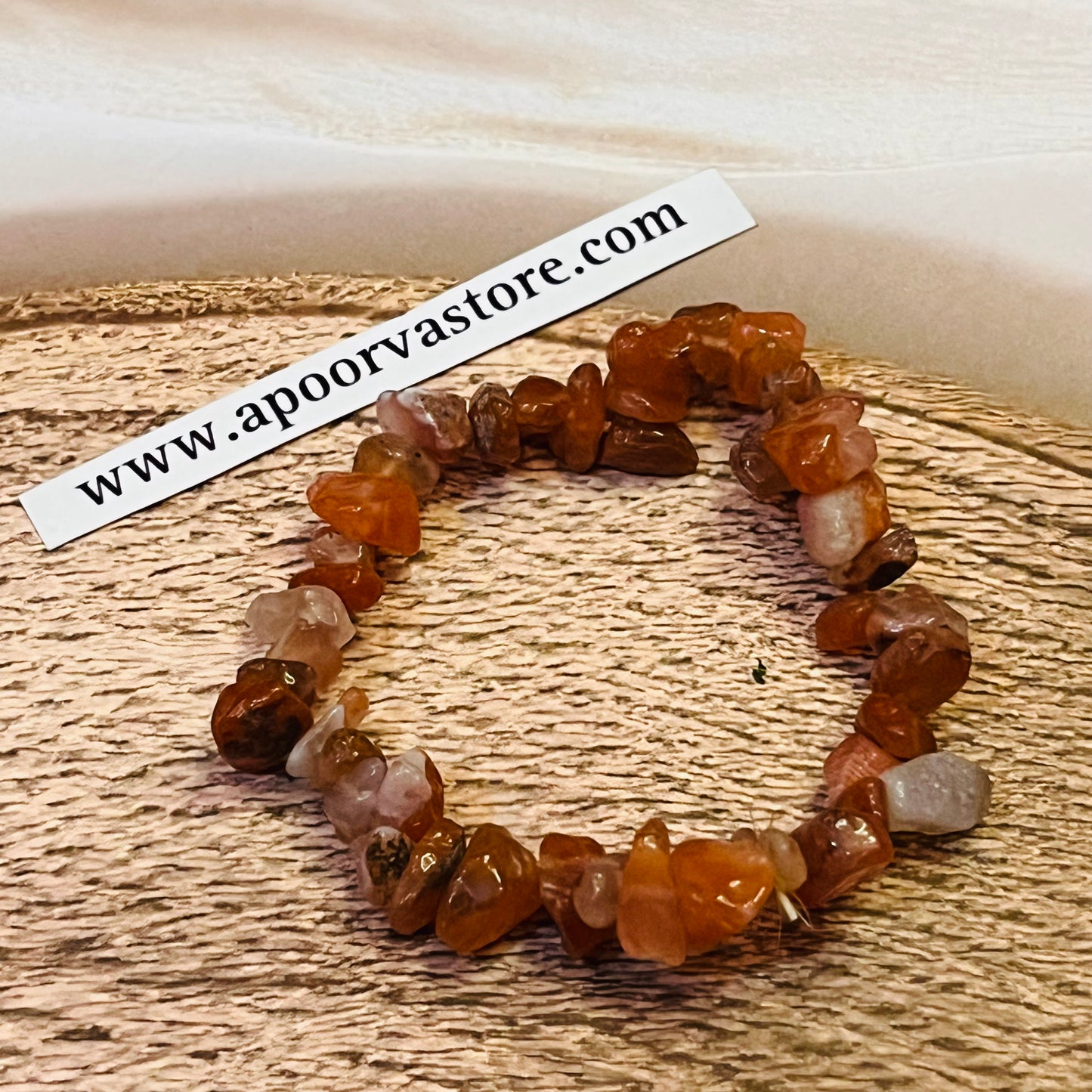 Sunstone Chip handmade Bracelet by Crystall and Herbs