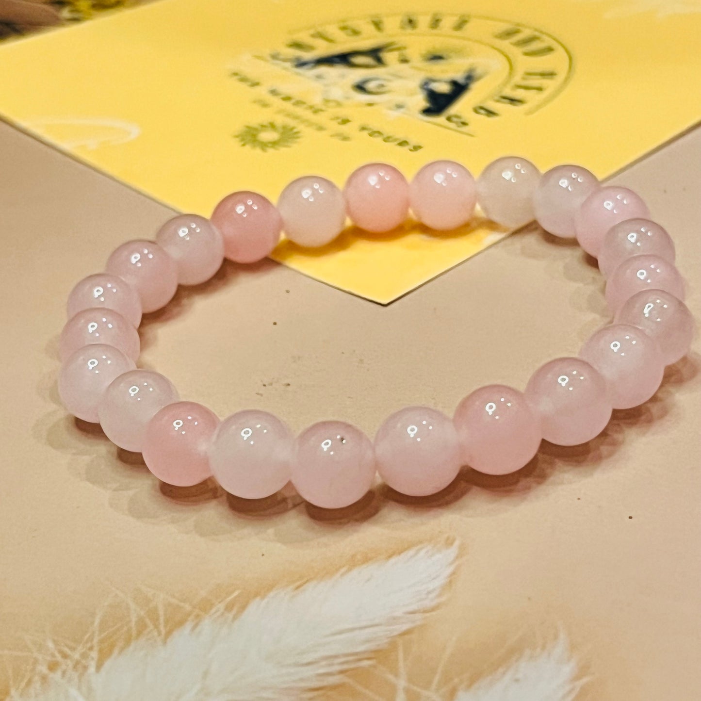 Rose Quartz Bracelet by Crystall and herbs