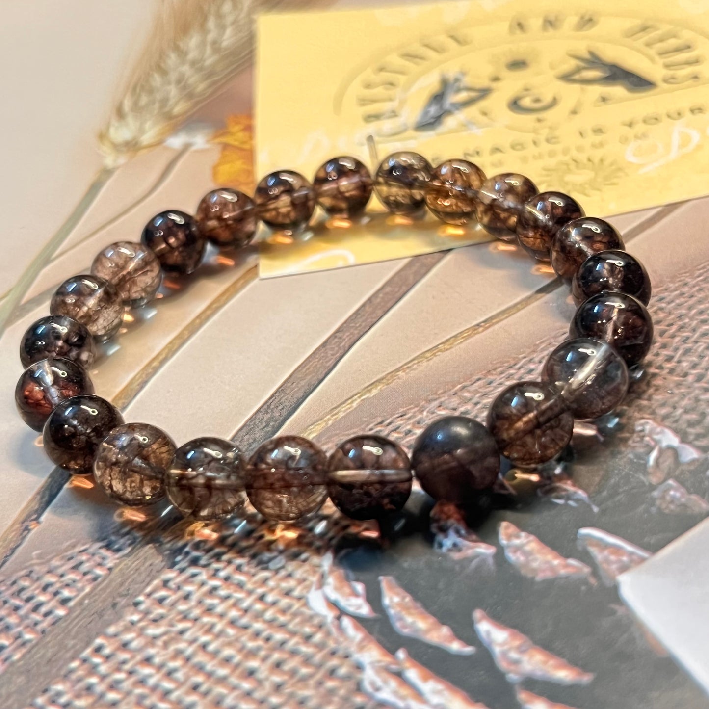 Smokey Quartz Handmade Bracelet by Crystall and Herbs