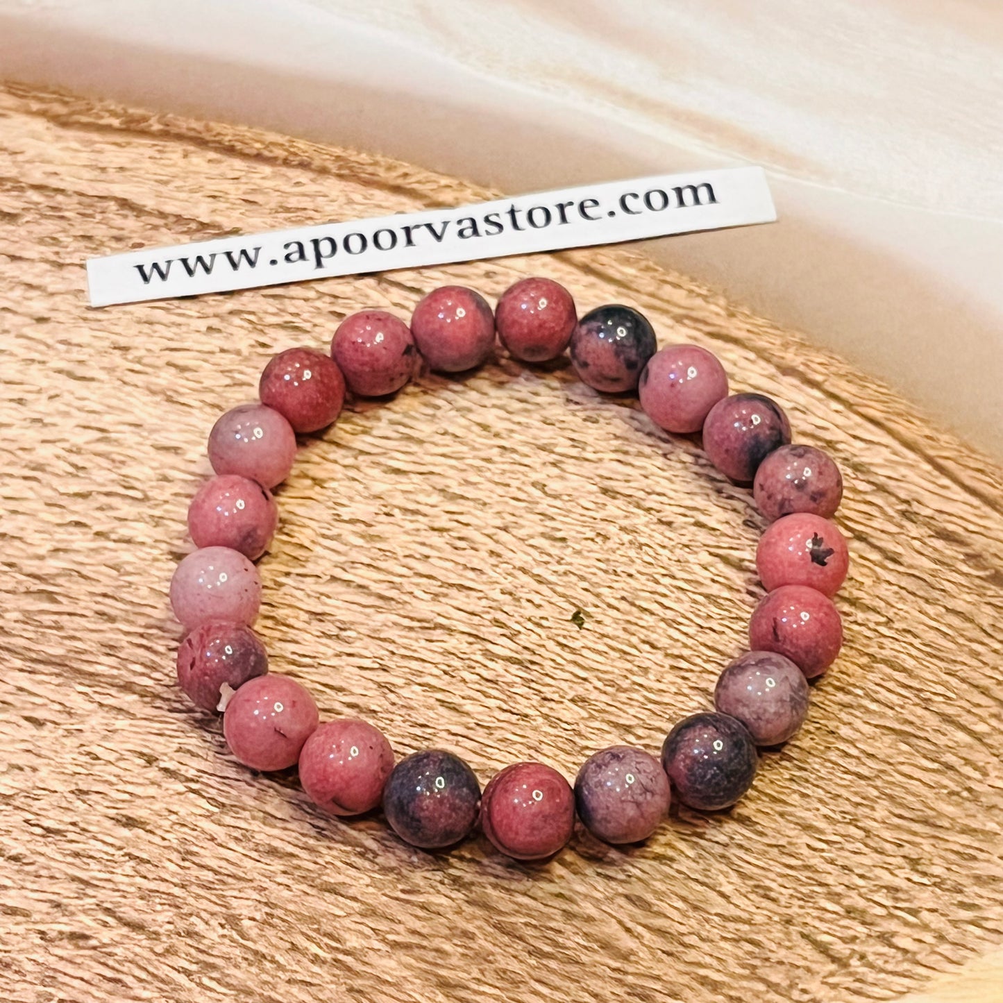 Rhodonite Bracelet by Crystall and Herbs