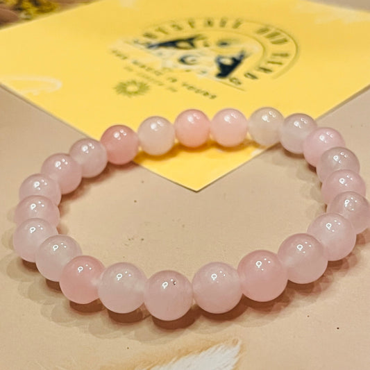 Rose Quartz Bracelet by Crystall and herbs