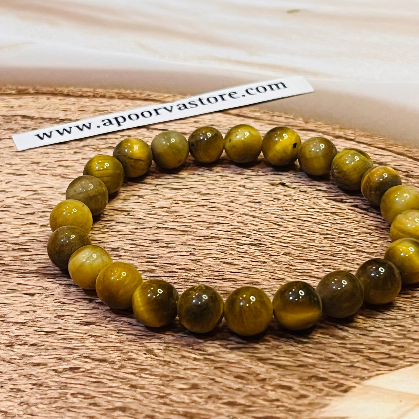 Honey Cats Eye Handmade Bracelet by Crystall and Herbs