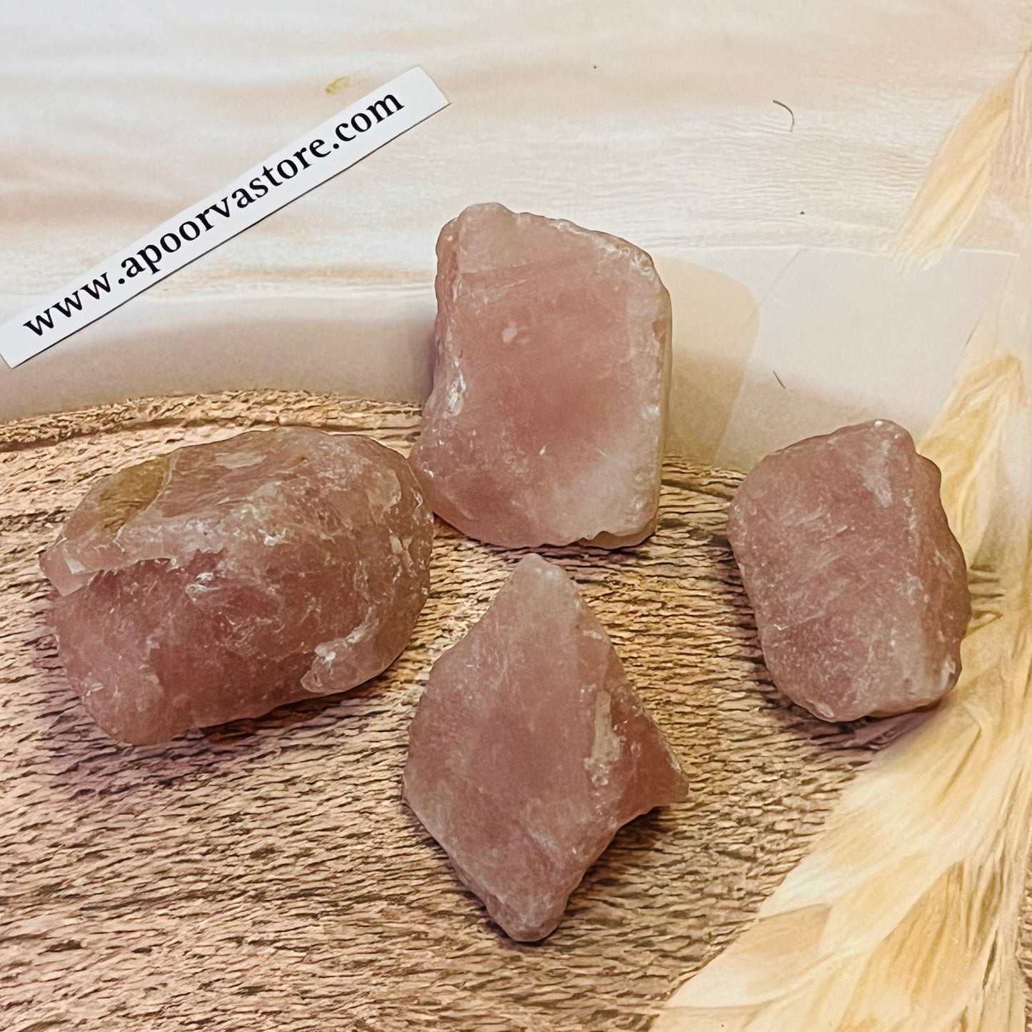 Rose Quartz Raw 1pc by Crystall and Herbs