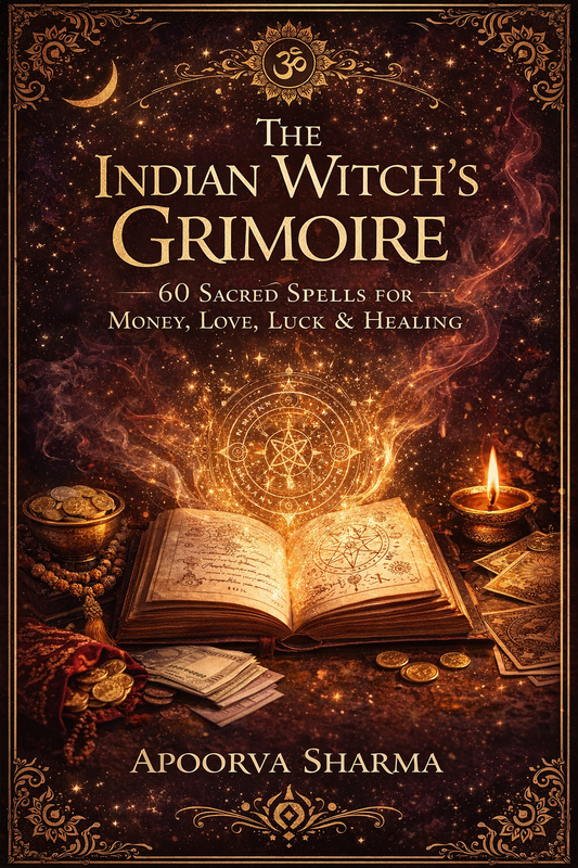 The Indian Witch’s Grimoire 60 Sacred Spells for Money, Love, Luck & Healing by Apoorva Sharma