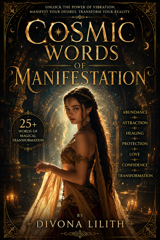 COSMIC WORDS OF MANIFESTATION — 25+ Powerful Manifestation Words for Love, Abundance, Healing, Confidence & Transformation by Divona Lilith