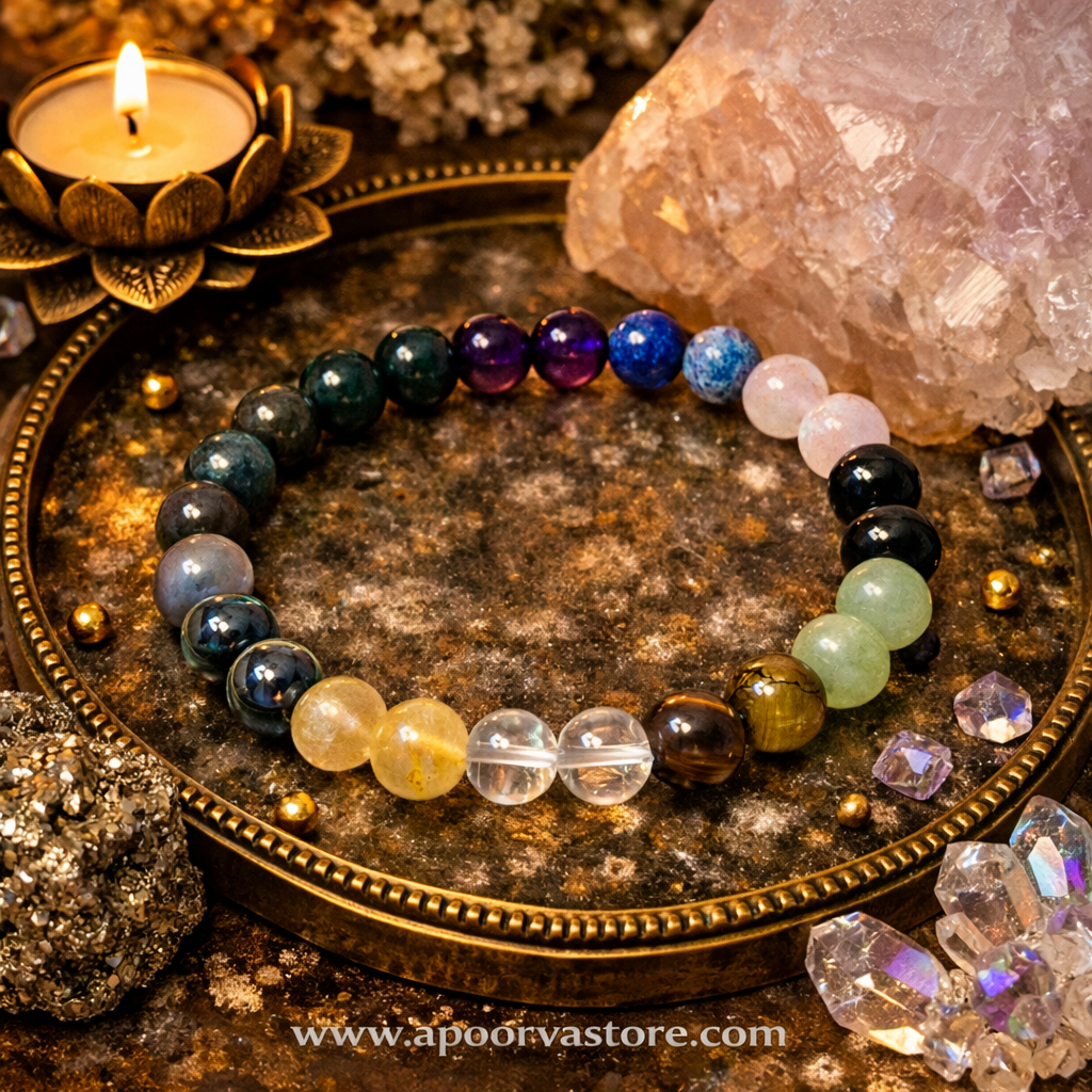 Multi Exam Success Student Bracelet for Students by Crystall and Herbs