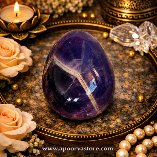 Amethyst Yoni Egg Womb Healing by Crystall and Herbs