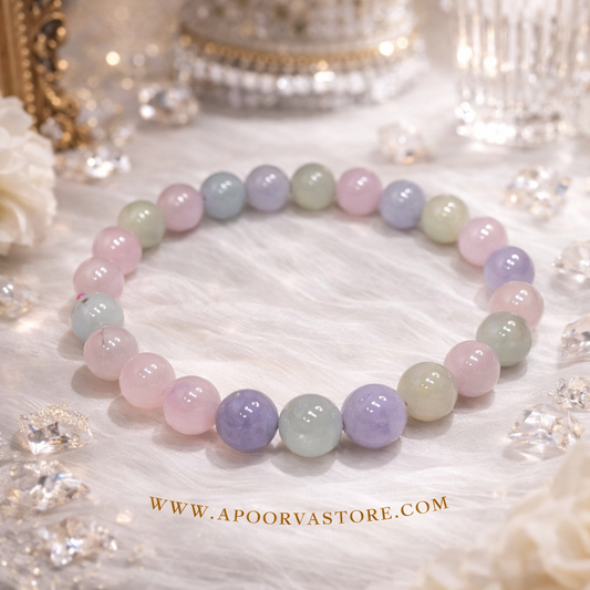Morganite Bracelet by Crystall and Herbs
