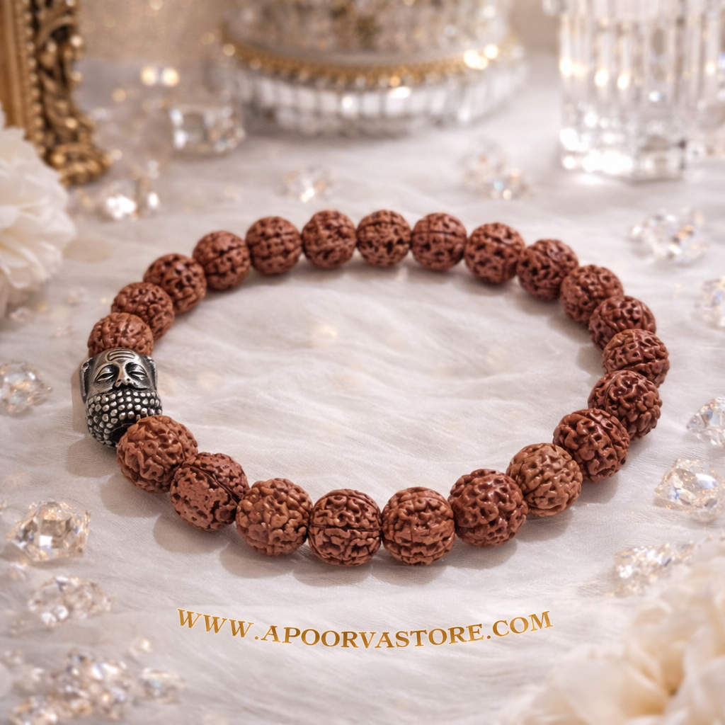 Rudraksh Bracelet Shiva Tears by Crystall and Herbs