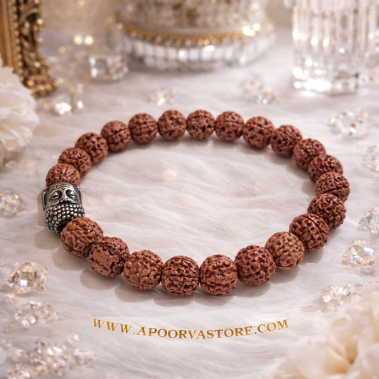 Rudraksh Bracelet Shiva Tears by Crystall and Herbs
