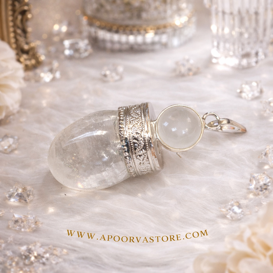 Clear Quartz Tumble Pendant by Crystall and Herbss