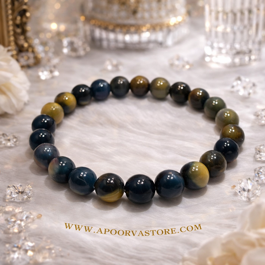 Gray Cats eye lehsunia Bracelet by Crystall and Herbs