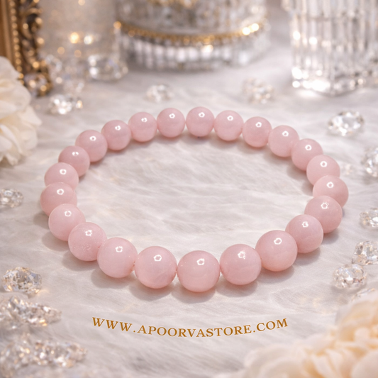 Rose quartz 10mm Handmade Bracelet by Crystall and Herbs