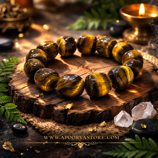 Tumble Tiger eye Bracelet by Crystall and Herbs