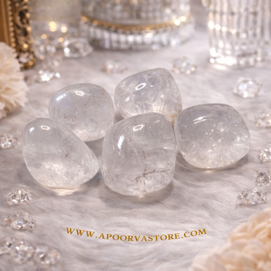 Clear Quartz Tumble 1pc by Crystall and Herbs