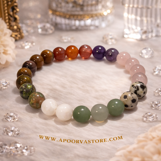 Health Handmade multi Bracelet by Crystall and Herbs