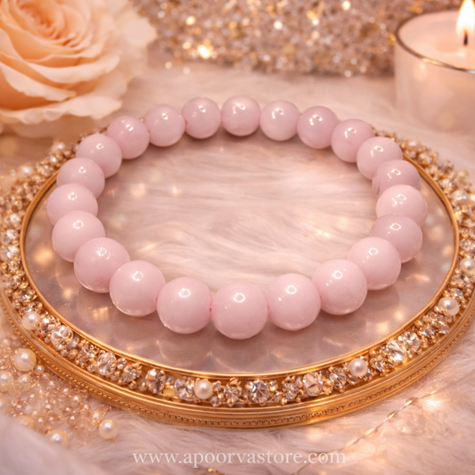 Rose Quartz Bracelet 8mm By Crystall and Herbs