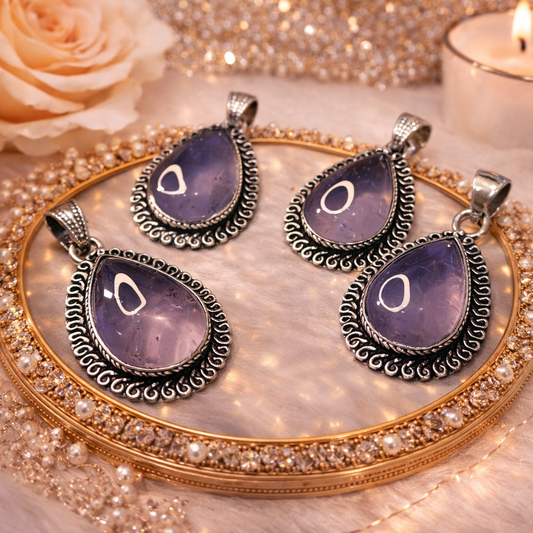 Amethyst Pendant by Crystall and Herbs